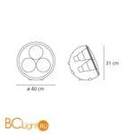 Напольный светильник Artemide Yang 0324010APP - Схема