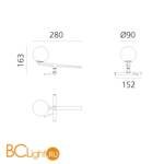 Настольный светильник Artemide Yanzi 1101010A - Схема