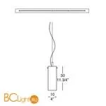 Подвесной светильник Aureliano Toso Kendo Piccola Sospensione White 0519006053602 - Фото 0