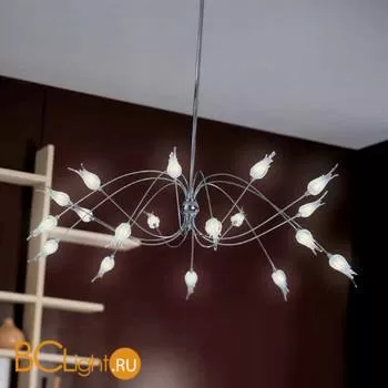 Люстра Aureliano Toso Zashi12 Lampadario Cristallo Chrom