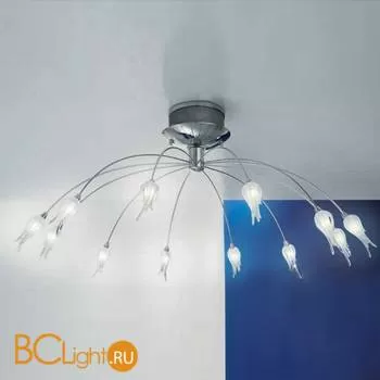 Потолочная люстра Aureliano Toso Zashi12 Lampadario Cristallo Chrom