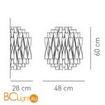 Настенный светильник Axo Light AP AURA BС APAURAXXBCCRE27 - Схема