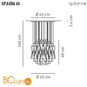 Потолочный светильник Axo Light Aura SP Aura 60 BI SPAURA60BCCRE27 - Схема