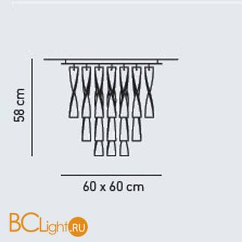 Потолочный светильник Axo Light Aura PL AURA GR TA PLAURAGRTACRE27 - Схема