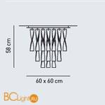 Потолочный светильник Axo Light Aura PL AURA GR TA PLAURAGRTACRE27 - Схема