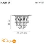 Потолочный светильник Axo Light Aura PL AURA GR AR PLAURAGRARCRE27 - Схема
