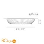 Потолочный светильник Axo Light Bell PL BEL 180 Nero PLBEL180E27NEXX - Схема