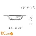 Потолочный светильник Axo Light PL BEL 060 Blue PLBEL060FLEBLXX - Схема