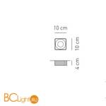 Встроенный светильник AxoLight FA CLAVIU Bianco FACLAVIUBCTR12V - Схема