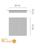 Потолочный светильник AxoLight Clavius PL CLAVIU Bianco PLCLAVIUBCXXE27 - Схема