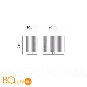 Настольная лампа AxoLight LT CLAV XP Nero LTCLAVXPNECRE14 - Схема