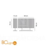 Настольная лампа AxoLight LT CLAVI G Tabacco LTCLAVIGTACRE27 - Схема