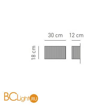 Настенный светильник AxoLight AP CLAV 30 NE APCLAV30NEXXFLA - Схема