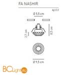 Спот (точечный светильник) Axo Light Crystal spotlight CRYSTAL SPOTLIGHT NASHIRA FA NASHIR CS XX G9X - Схема