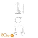 Подвесной светильник Axo Light Cut SP CUT XXX NE XX LED - Схема