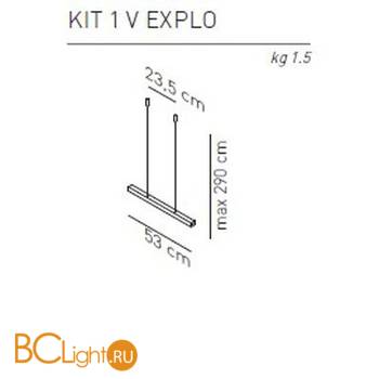 Подвесной светильник Axo Light Explo accessories KIT 1 V EXPLO - Схема