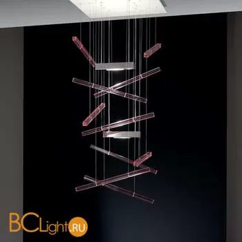 Подвесной светильник Axo Light Explo SP EXP Q 10 Rosso SPEXPQ10RSXXR7S