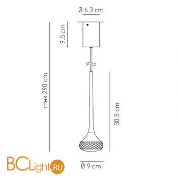 Подвесной светильник Axo Light Fairy SP FAIRY SPFAIRYXCSCRLED - Схема