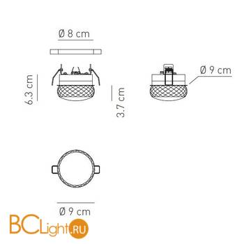 Встраиваемый светильник Axo Light Fairy FA FAIRY FAFAIRYXCSCRLED - Схема