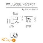 Спот (точечный светильник) Axo Light Favilla E 6 105 0 04 1 1 - Схема