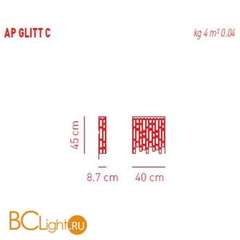 Настенный светильник Axo Light Glitter AP GLITT C APGLITTCSPCRE14 - Схема