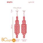 Подвесной светильник Axo Light Glitter SP GLITT G SPGLITTGSPCRE27 - Схема