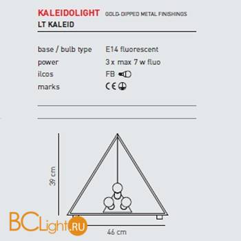 Настольный светильник Axo Light Kaleidolight LT KALEID - Схема