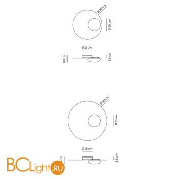 Потолочный светильник Axo Light Kwic PL KWIC 36 NE XX LED - Схема