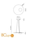 Подвесной светильник Axo Light Kwic SP KWIC 48 RA XX LED - Схема