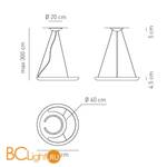 Подвесной светильник Axo Light Leija SP LEIJA SPLEIJAXBCXXFLE - Схема