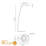 Торшер Axo Light Leija PT LEIJA PTLEIJAXBCXXFLE - Схема