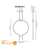 Подвесной светильник Axo Light Liaison SP LIAI M 2 NE OO LED - Схема