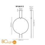 Подвесной светильник Axo Light Liaison SP LIAI G 2 NE OO LED - Схема