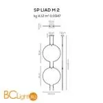 Подвесной светильник Axo Light Liaison SP LIAD M 2 NE OO LED - Фото 0