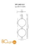 Подвесной светильник Axo Light Liaison SP LIAD G 2 NE OO LED - Схема