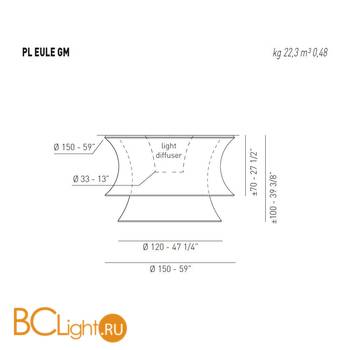 Потолочный светильник Axo Light Lightecture Euler PL EULE GM PLEULEGMFLEBCXX - Схема