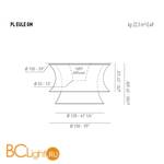 Потолочный светильник Axo Light Lightecture Euler PL EULE GM PLEULEGMFLEBCXX - Схема