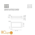 Потолочный светильник Axo Light Lightecture Framework PL FW P 090 PLFWP090FLEBCXX - Схема