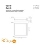 Потолочный светильник Axo Light Lightecture Framework PL FW M 090 PLFWM090FLEBCXX - Схема