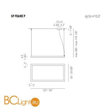 Подвесной светильник Axo Light Lightecture Framework SP FRAME P SPFRAMEPFLEBCXX - Схема