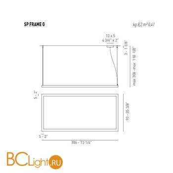 Подвесной светильник Axo Light Lightecture Framework SP FRAME G SPFRAMEGFLEBCXX - Схема