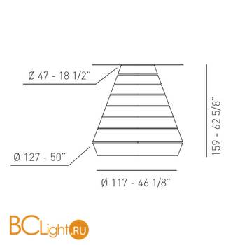 Потолочный светильник Axo Light Lightecture Layers PL LAY E PLLAYEXXE27ARXX - Схема