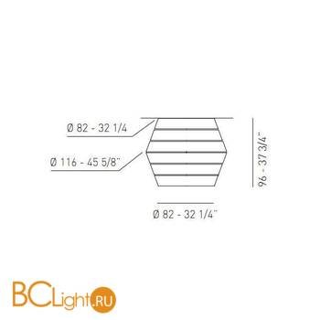 Потолочный светильник Axo Light Lightecture Layers PL LAY G PLLAYGXXE27GIXX - Схема