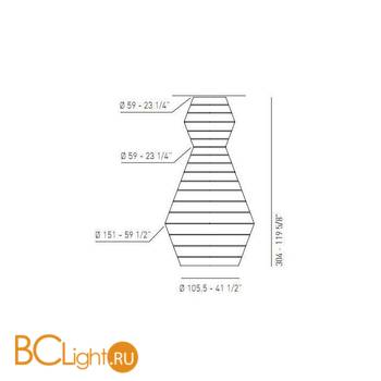 Потолочный светильник Axo Light Lightecture Layers PL LAY B PLLAYBXXE27M1XX - Схема