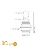 Потолочный светильник Axo Light Lightecture Layers PL LAY B PLLAYBXXE27M1XX - Схема