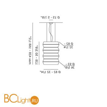 Подвесной светильник Axo Light Lightecture Layers SP LAY F SPLAYFXXE27M2XX - Схема