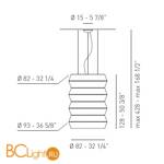 Подвесной светильник Axo Light Lightecture Layers SP LAY H SPLAYHXXE27BCXX - Схема