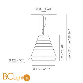 Подвесной светильник Axo Light Lightecture Layers SP LAY E SPLAYEXXE27BCXX - Схема
