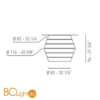 Потолочный светильник Axo Light Lightecture Layers PL LAY G PLLAYGXXE27BCXX - Схема