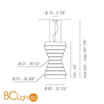 Подвесной светильник Axo Light Lightecture Layers SP LAY F SPLAYFXXE27BCXX - Схема